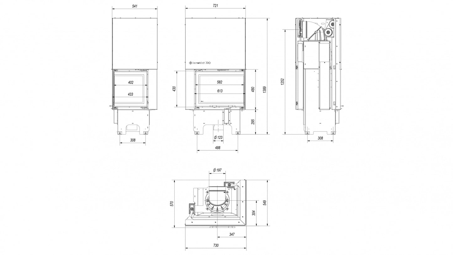VN 610/430 STICLA DREAPTA
