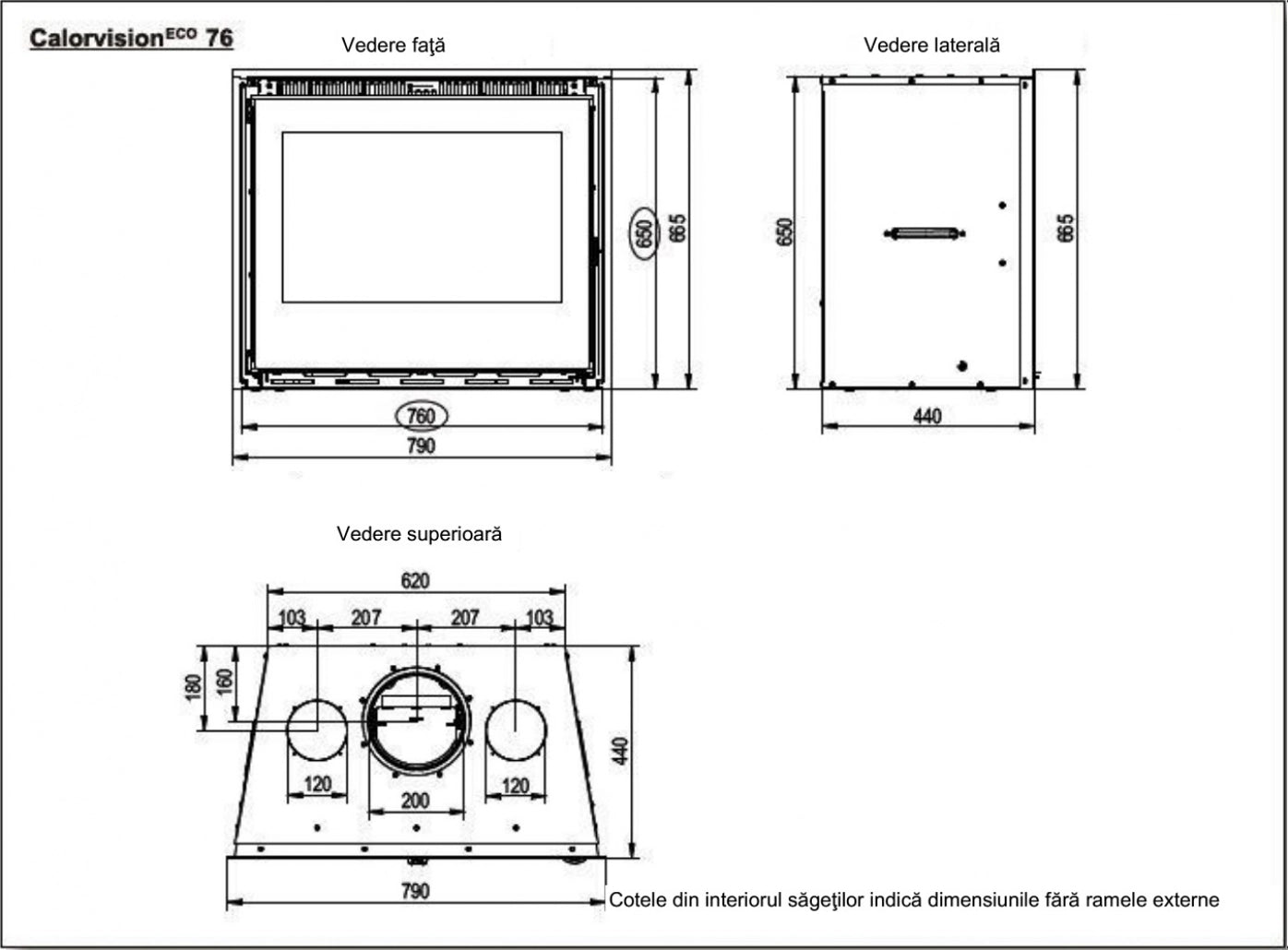 Calorvision 76 / 11kw - cu ventilator