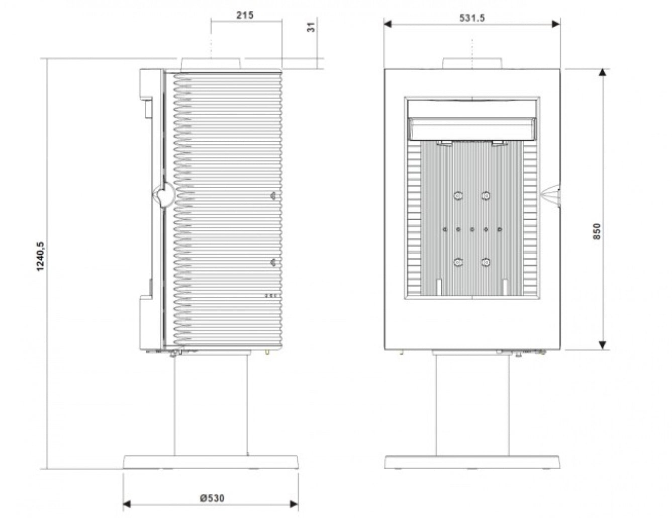 Soba fonta Pharos 12 kW