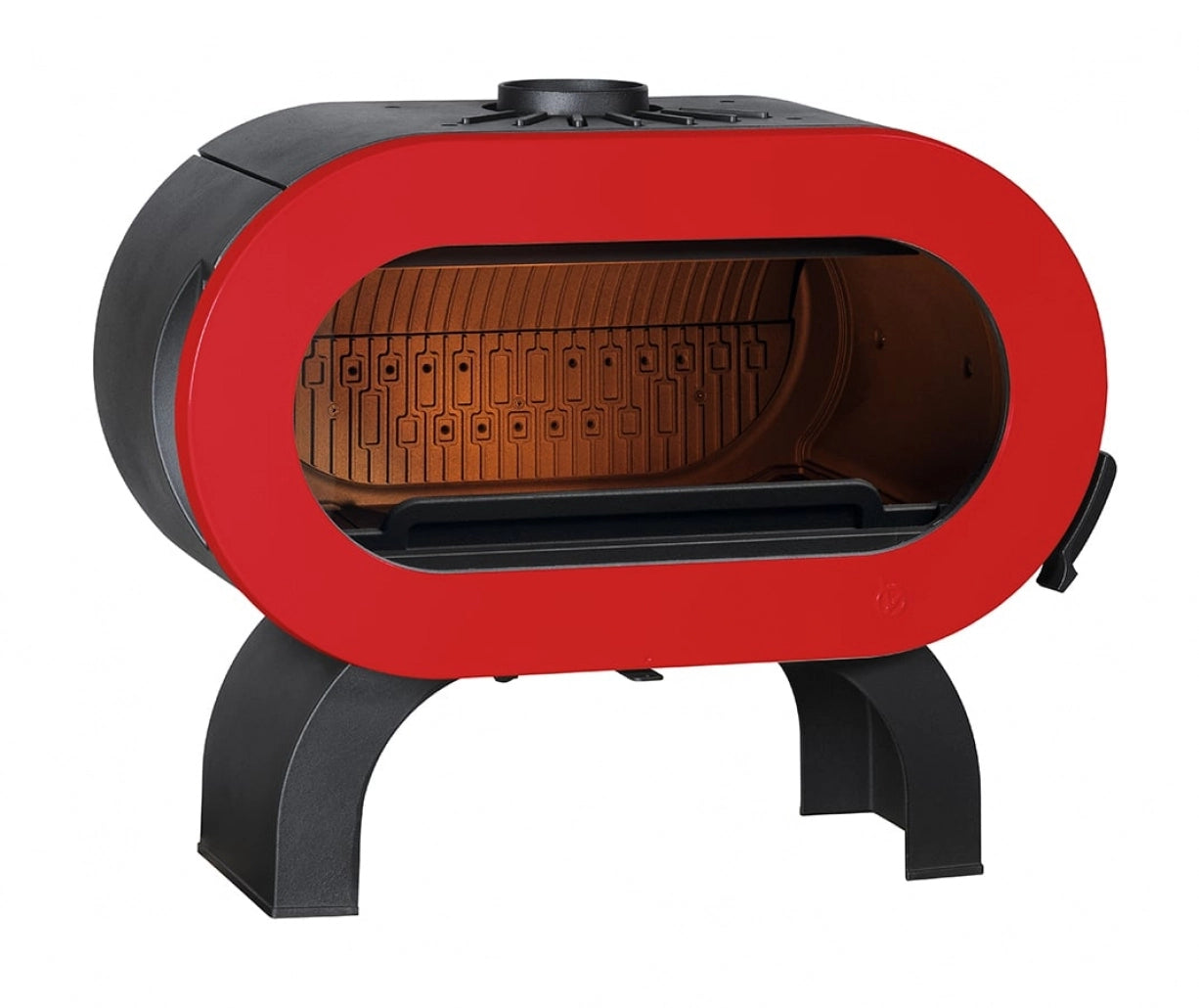 Soba fonta Fifty Arche 10kW - Rosu