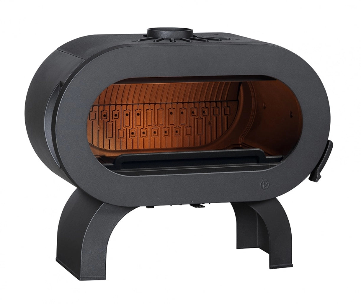 Soba fonta Fifty Arche 10kW - Negru