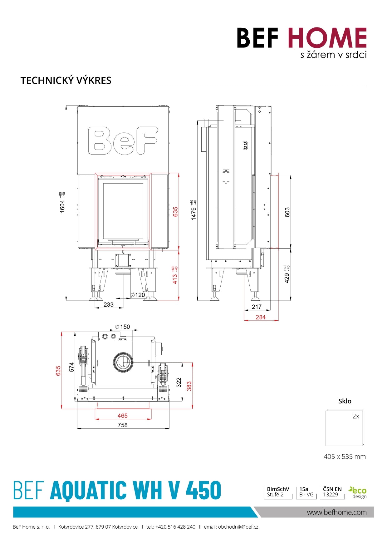 Focar centrala Bef Aquatic WH V 450