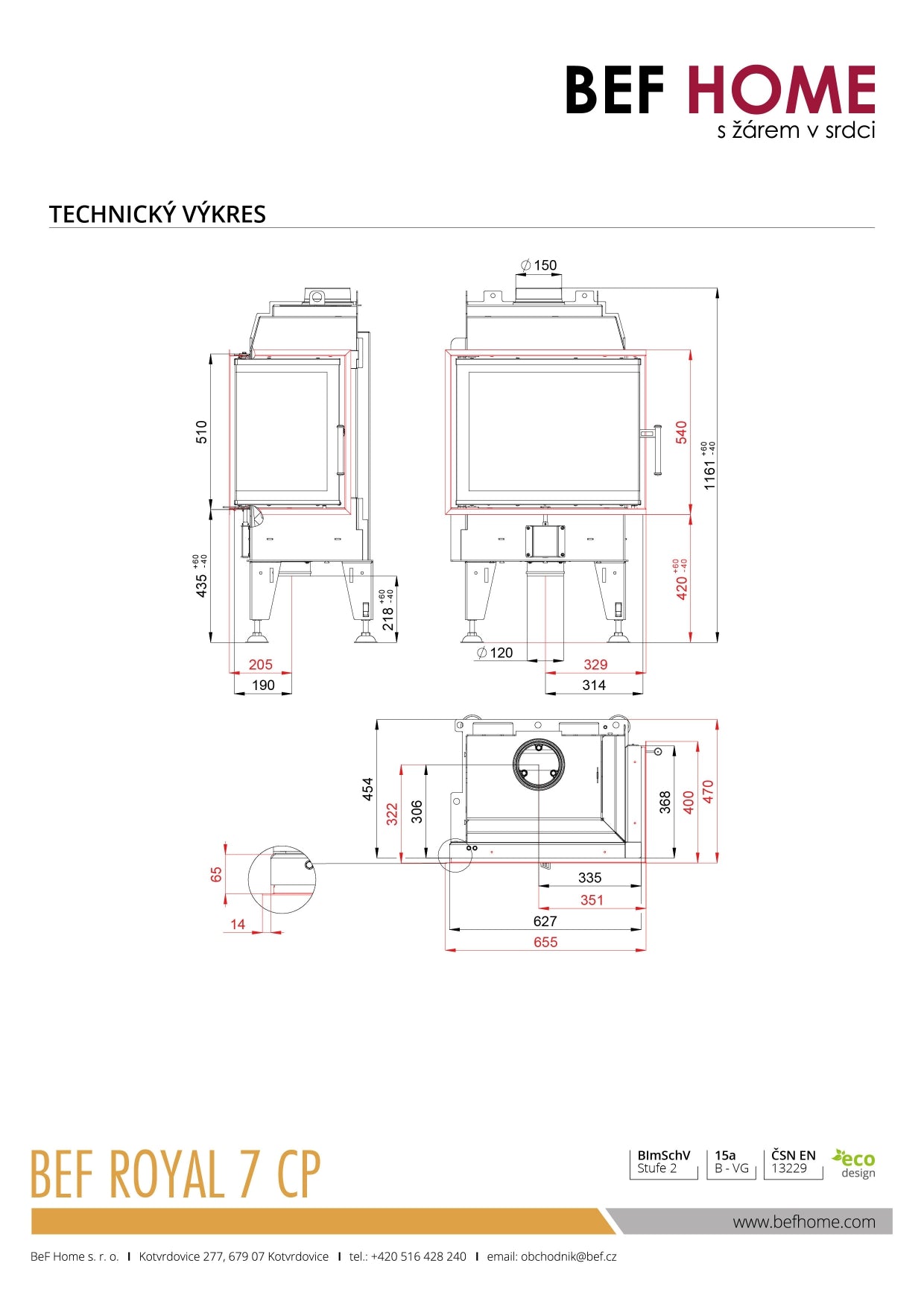 Focar Semineu BeF Royal 7CP