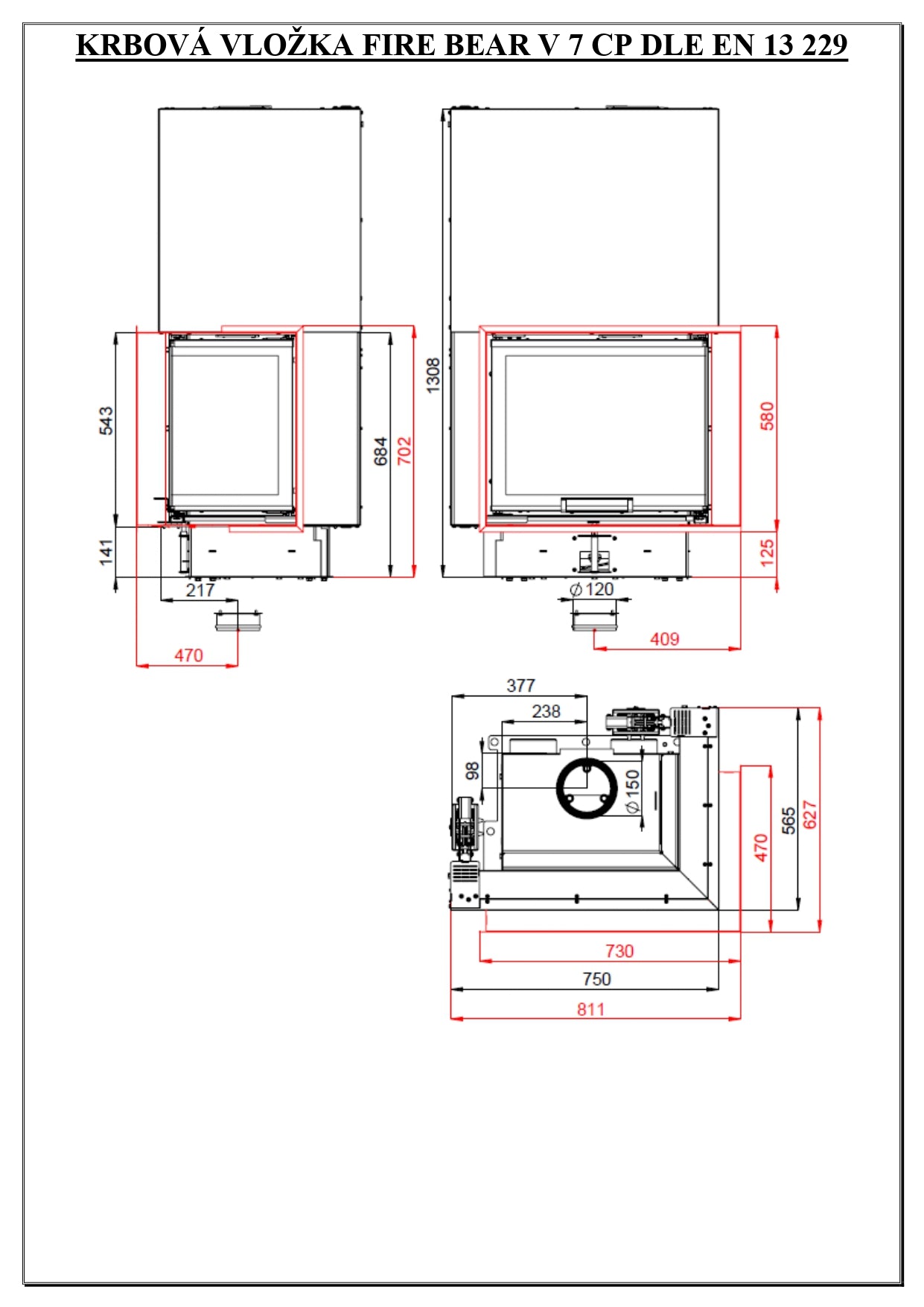 Focar semineu Bef Bear V7 CP