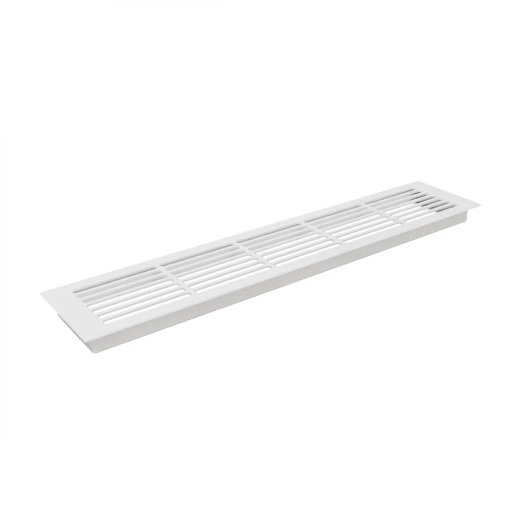 Grilaj de Ventilație Alb - 50x10 cm - 214 cm² - Soluția Ideală pentru Convecția Aerului