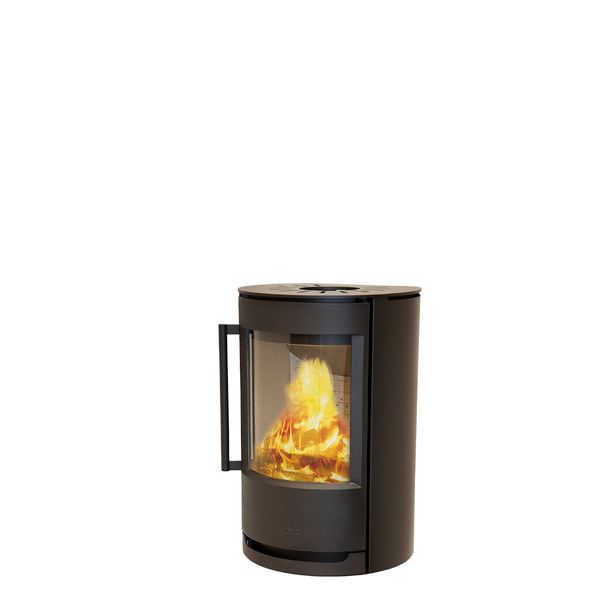 Sobă pe lemne Hwam WIKING LUMA 2 NEGRU, MONTATA PE PERETE 7 kW