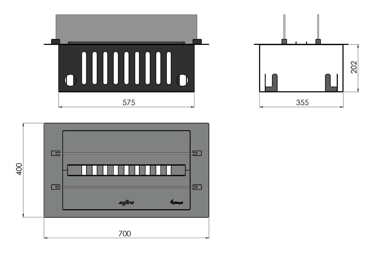 Semineu cu vapori de apă INVAPO INSERT 700 AUTOMATIC REFILL