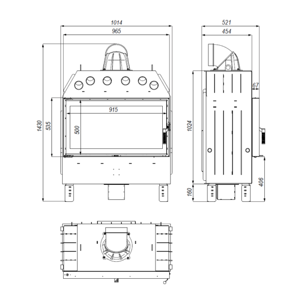 Focar semineu PRIMA INTRA LA