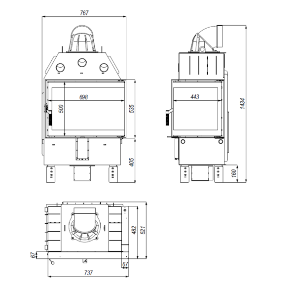 Focar semineu INTRA SM BL