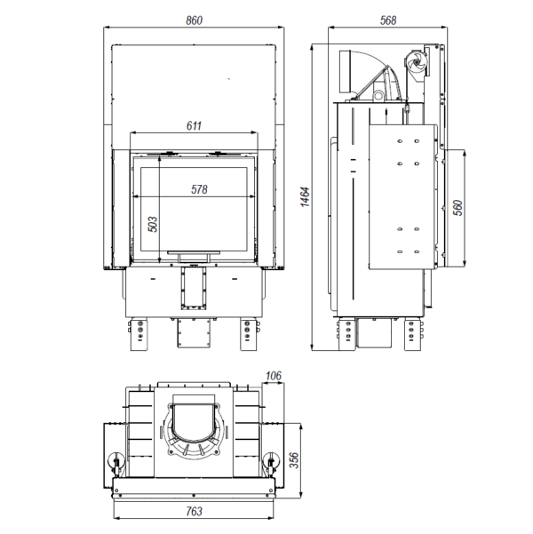 Focar semineu PRIMA INTRA SM G