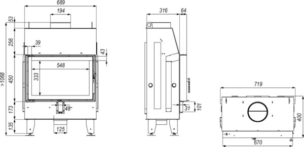 Focar semineu IMPULS SM
