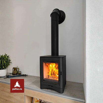 Soba K5 fonta + samota, 7-9 kW