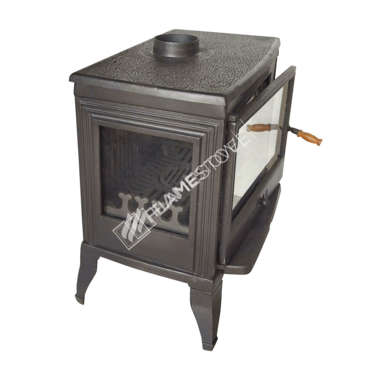 Sobă din Fontă FS-042 Retro Lux - Eficiență Înaltă, Sistem Dublu de Ardere pentru Lemn și Cărbuni