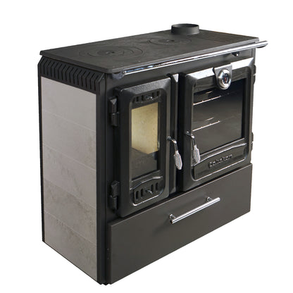 Sobă de Gătit Gourmet 216-CASING cu Cărămidă - Eficiență Termică și Design Elegant