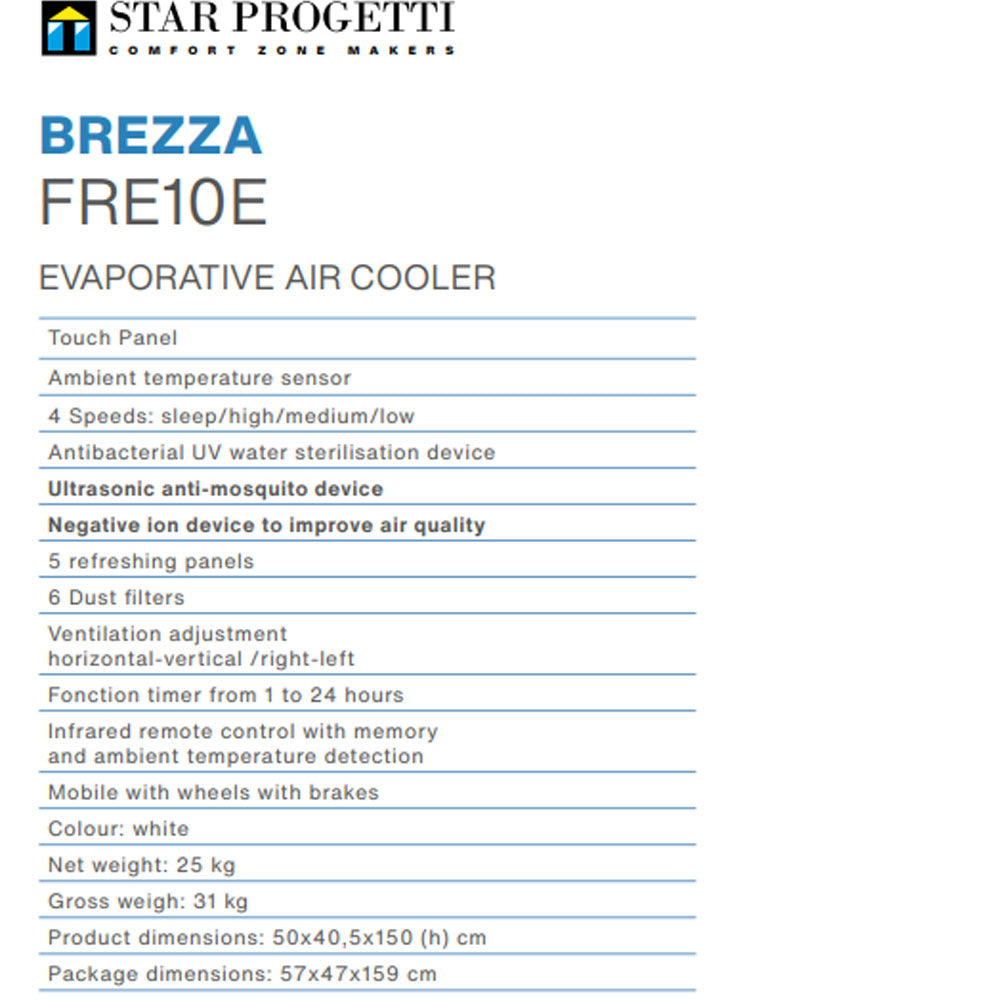 Racitor de terasa Brezza FRE 10E