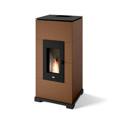SOBA PELETI CU ACUMULARE 4.5-11 KW - MAURA MARO - CONVECTIE NATURALA