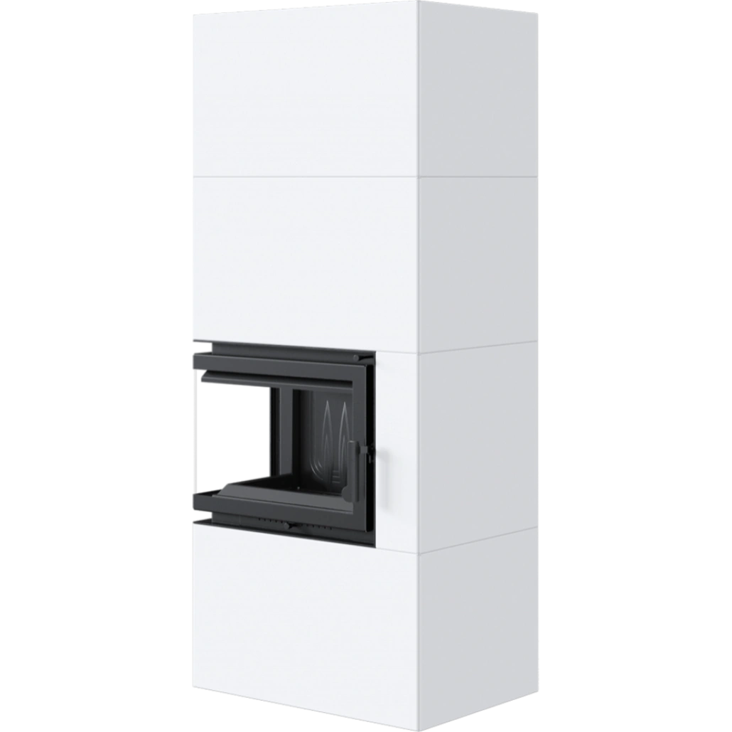SIMPLE BOX stanga alb - semineu complet