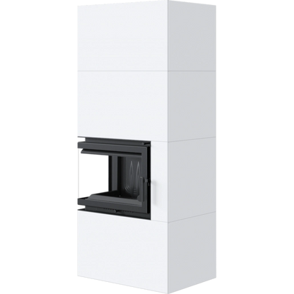 SIMPLE BOX stanga alb - semineu complet