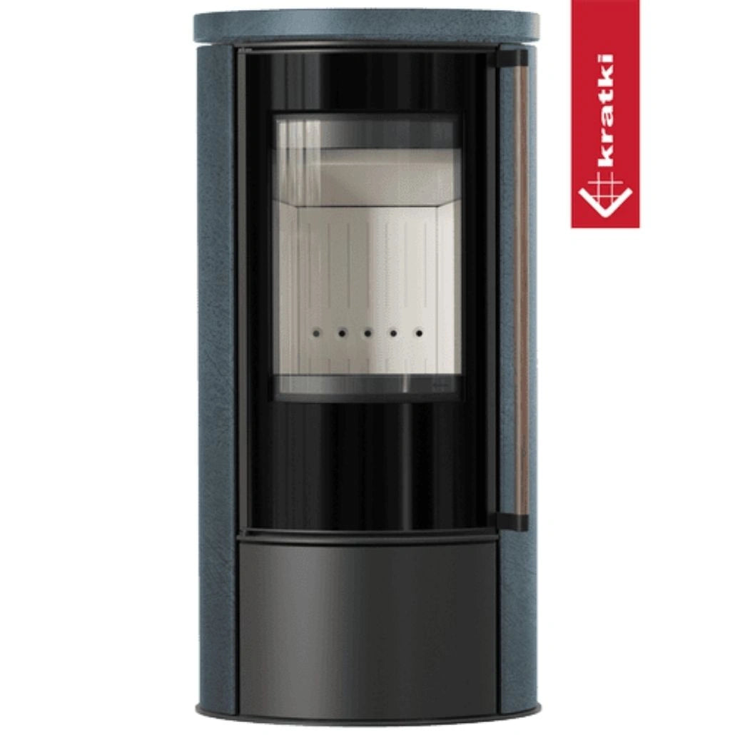 Soba Erik 5.5kW ceramica Serpentino - maner lemn