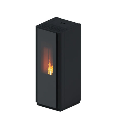 SOBA PELETI 3.8-9.3 KW QUADRA NEGRU - CONVECTIE NATURALA