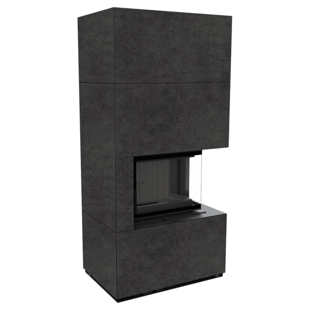 Flotek BOX 8 kW FOKOS GRAFITE Sticla Dreapta - Samota Neagra