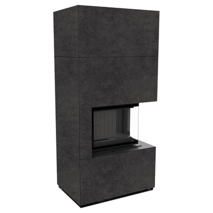 Flotek BOX 8 kW FOKOS GRAFITE Sticla Dreapta - Samota Neagra