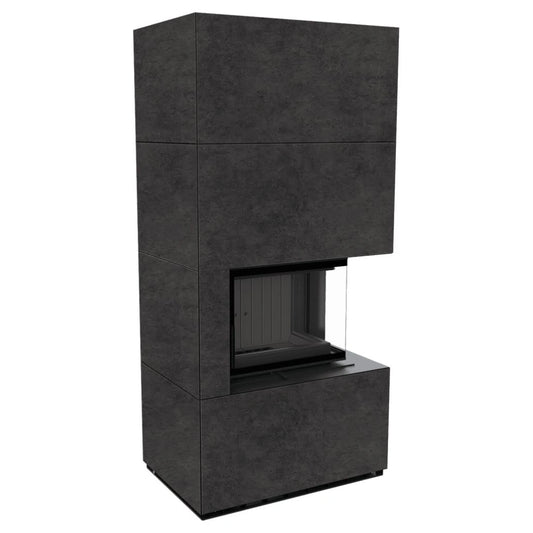Flotek BOX 8 kW FOKOS GRAFITE Sticlă Dreapta - Samota Neagra