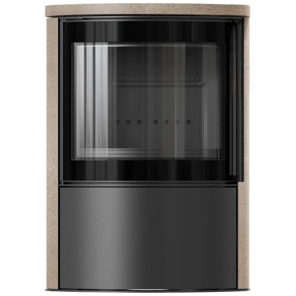 Soba Bjorn 7kW ceramica Gold Satin cu capac ceramic - samota neagra