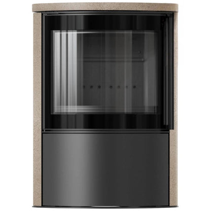 Soba Bjorn 7kW ceramica Gold Satin cu capac ceramic - samota neagra