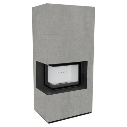 Flotek BOX 8 kW CEMENTO GRIGIO Sticla Stanga - cuarz sinterizat