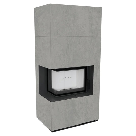 Flotek BOX 8 kW CEMENTO GRIGIO Sticlă Stanga - cuarz sinterizat