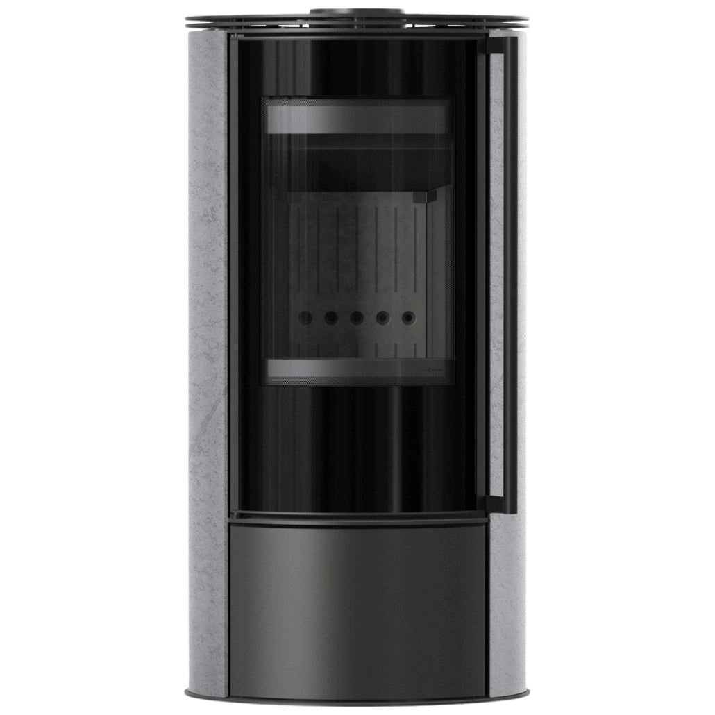 Soba Erik 5.5kW Grey Satin - samota neagra
