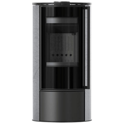 Soba Erik 5.5kW Grey Satin - samota neagra