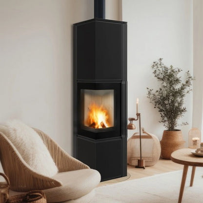 Soba Tora L 8-11kW NERO ASSOLUTO - cuarz sinterizat