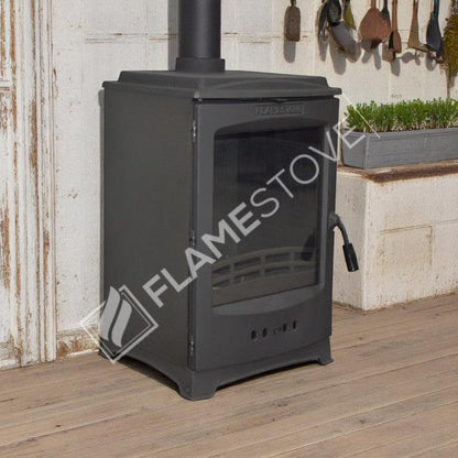 Semineu Clasic FS-201 Lodi, Eficiență Energetică Clasa A, 5 kW, Combustie Dublă, Sticlă Schott Robax