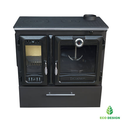 216-3D BOX Gourmet Brick CookStove - Putere 8.450 kW, Echipat cu Forn, Sticlă Ceramică și Acoperire Emailată