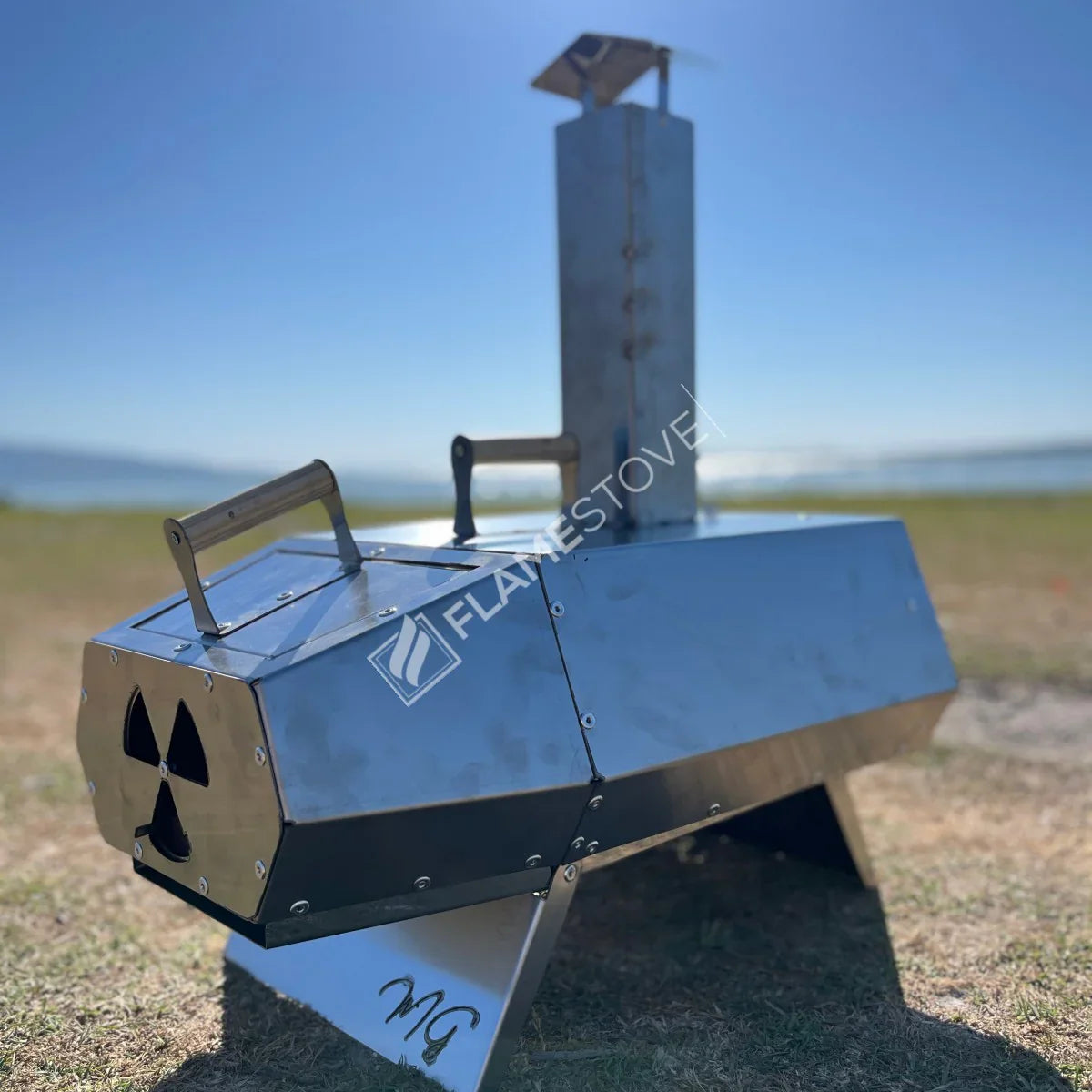 Cuptor de Pizza Portabil FS-950 cu Lemne, Piatră Naturală, Gătire Rapidă, Versatil - Gust Autentic Oriunde!