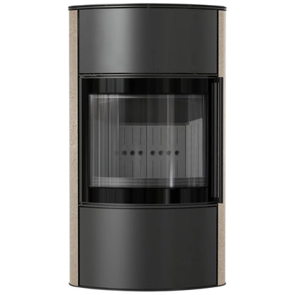 Soba Bjorn High 7kW ceramica Gold Satin cu capac otel - samota neagra