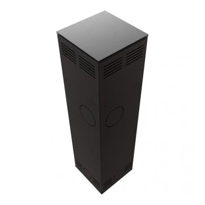 Soba Tora L 8-11kW Panou alb de sticla - Samota neagra
