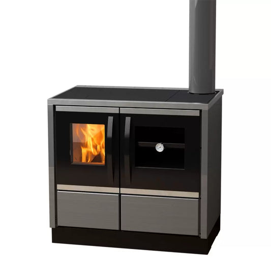 Thermostat ROCĂ LEMN ȘI CĂRBUNE CU CAZAN, 16,3 kW - Ideal pentru Încălzire și Gătit