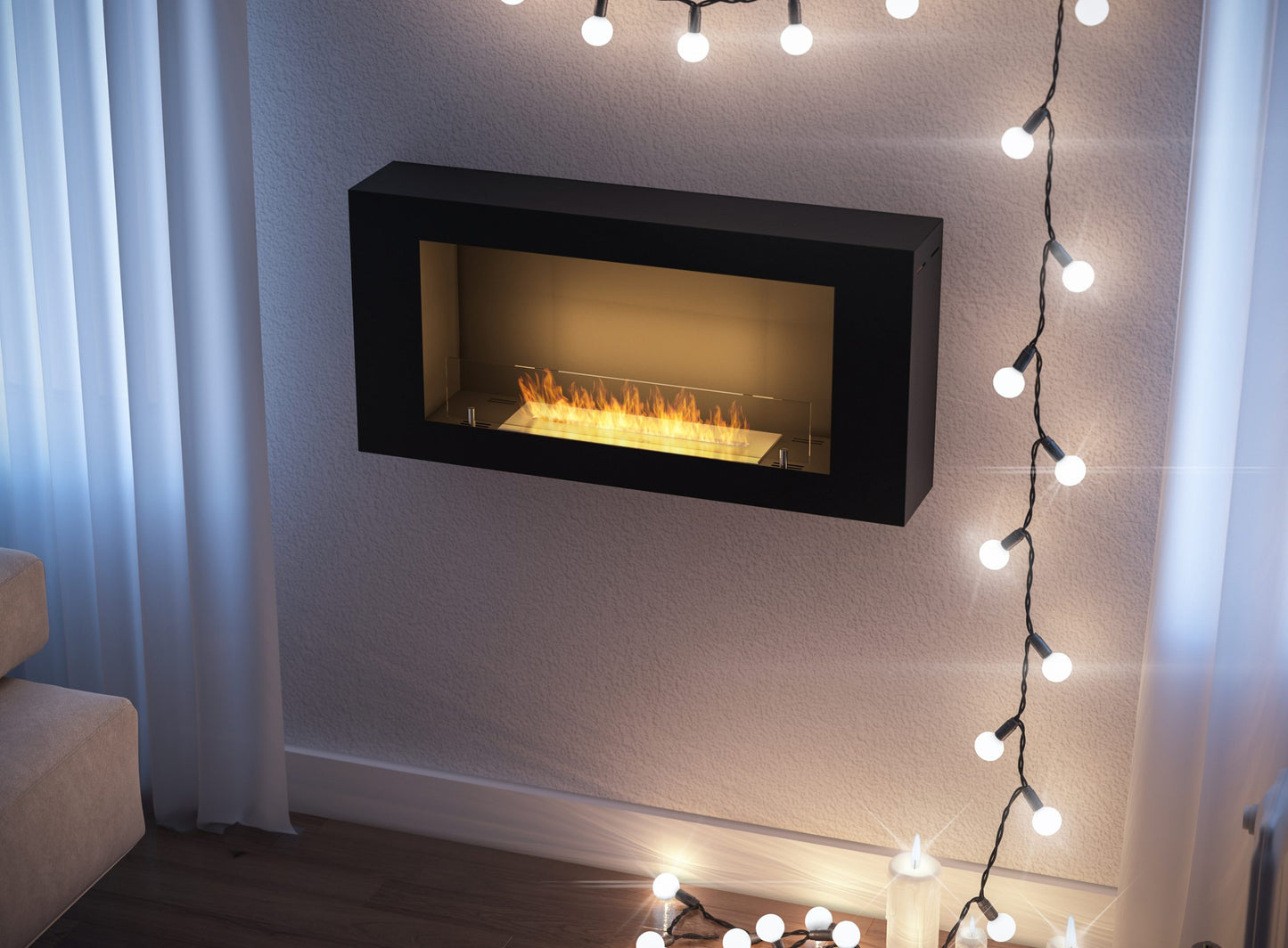 Șemineu cu bioetanol Simplefire Blackbox 910 Rezervor 1 l