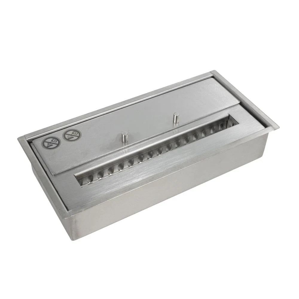 Arzător Deluxe Bioethanol de 1.5L - Design Elegant din Oțel Inoxidabil (Lățime: 32 cm)