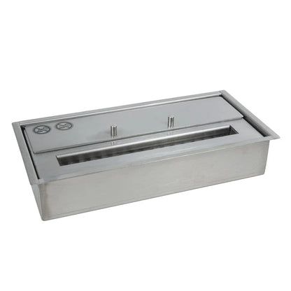 Arzător Deluxe Bioethanol de 1.5L - Design Elegant din Oțel Inoxidabil (Lățime: 32 cm)