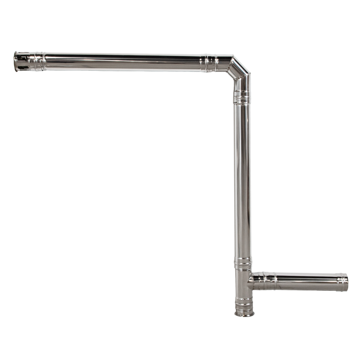 Kit racord din Inox pentru centrale peleti D 80mm