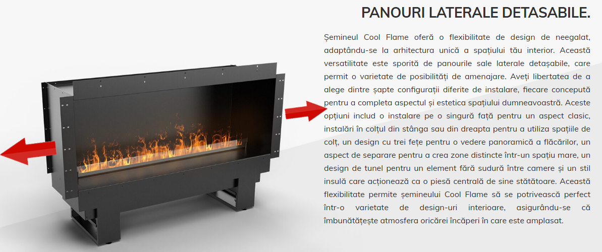 Cool Flame 1000 Fireplace by Planika