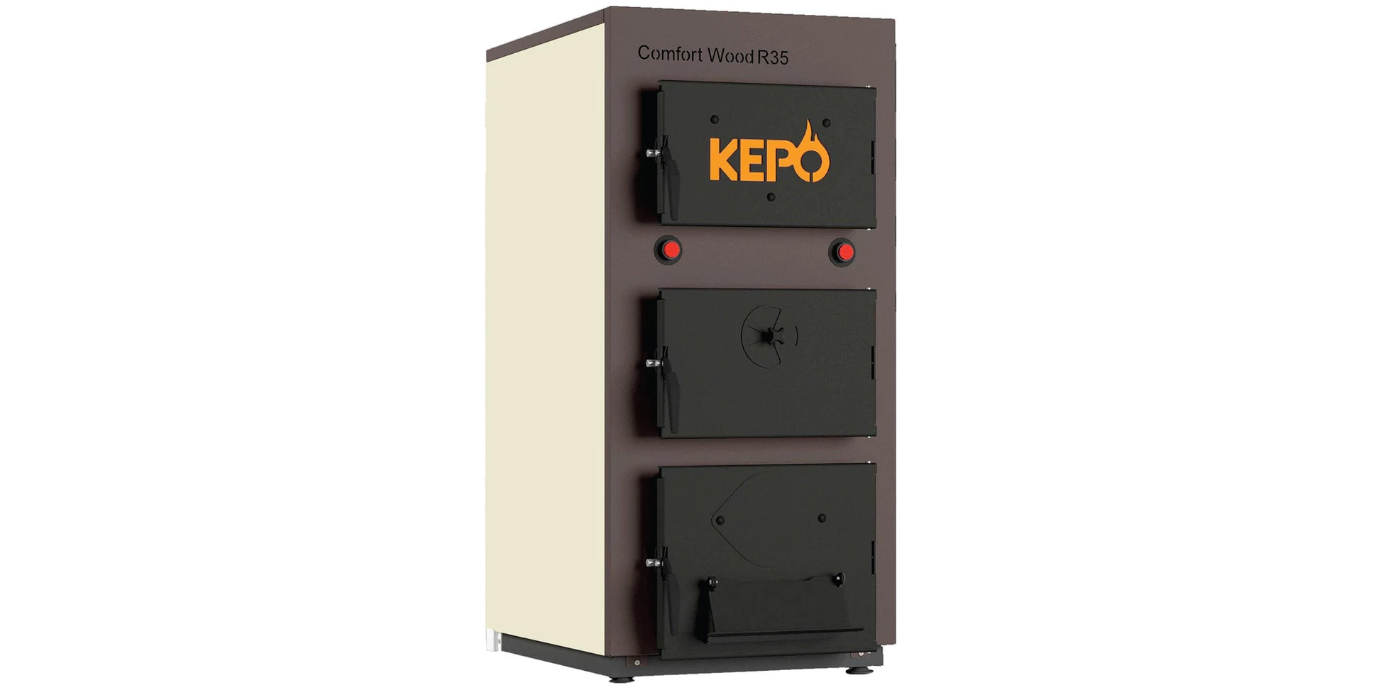 Cazan pe lemne, din tabla de otel, 35 kW, Comfort Wood, KEPO