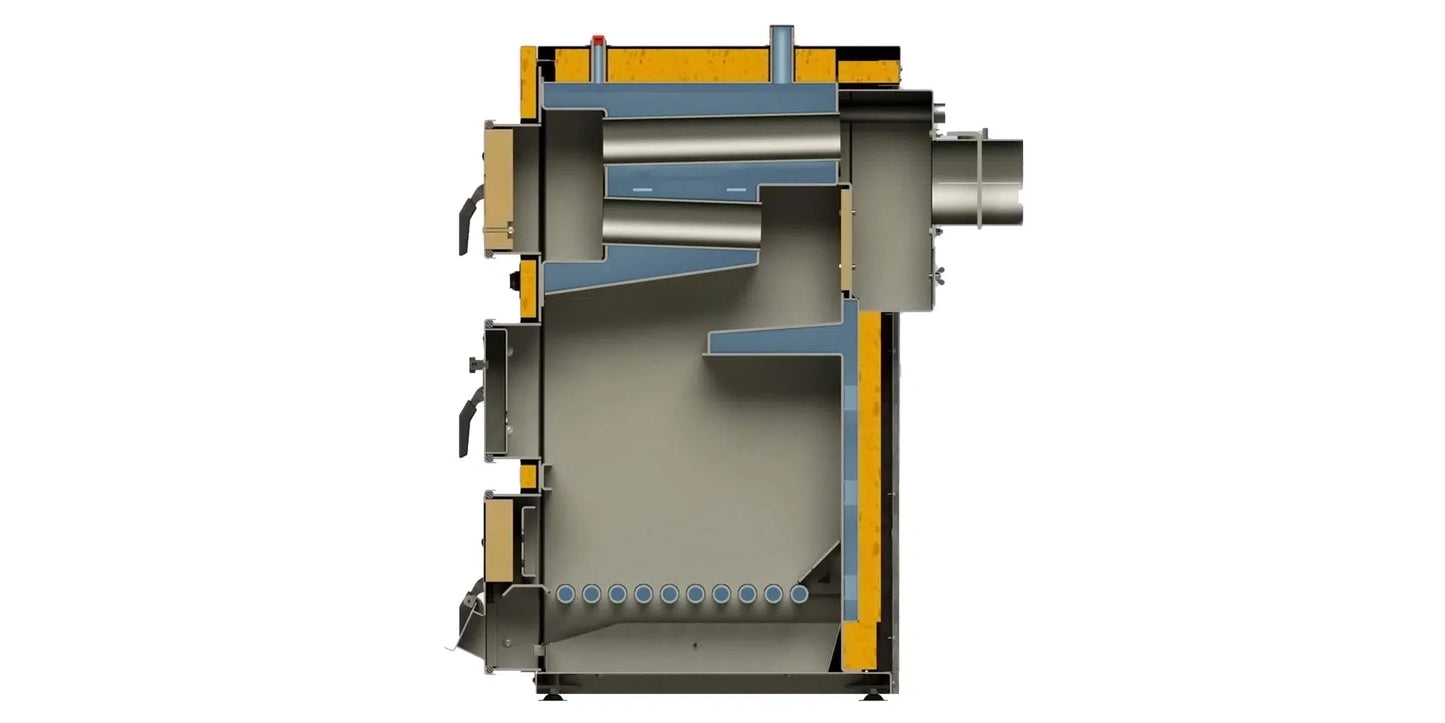 Cazan pe lemne, din tabla de otel, 35 kW, Comfort Wood, KEPO