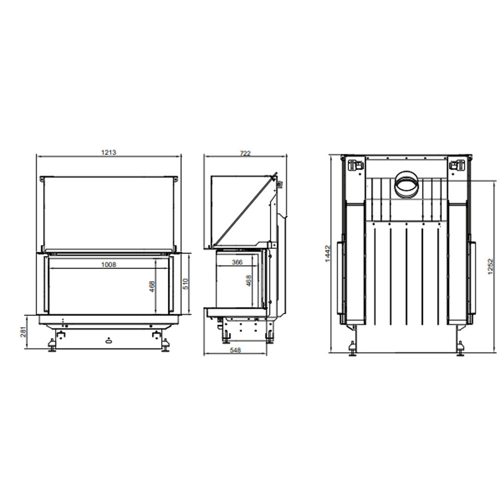 Focar semineu CRYSTAL 110 PREMIUM