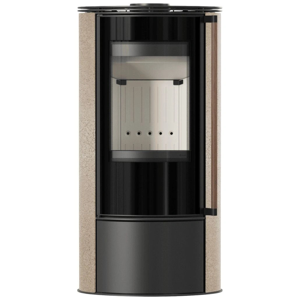 Soba Erik 5.5kW Gold Satin - maner lemn