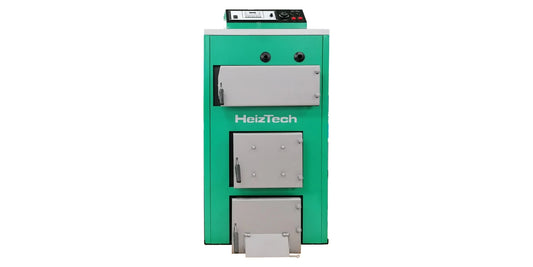 Cazan combinat pe lemne și peleți, oțel, 50 kW, Duo Pellet, SP50VENT, HeizTech
